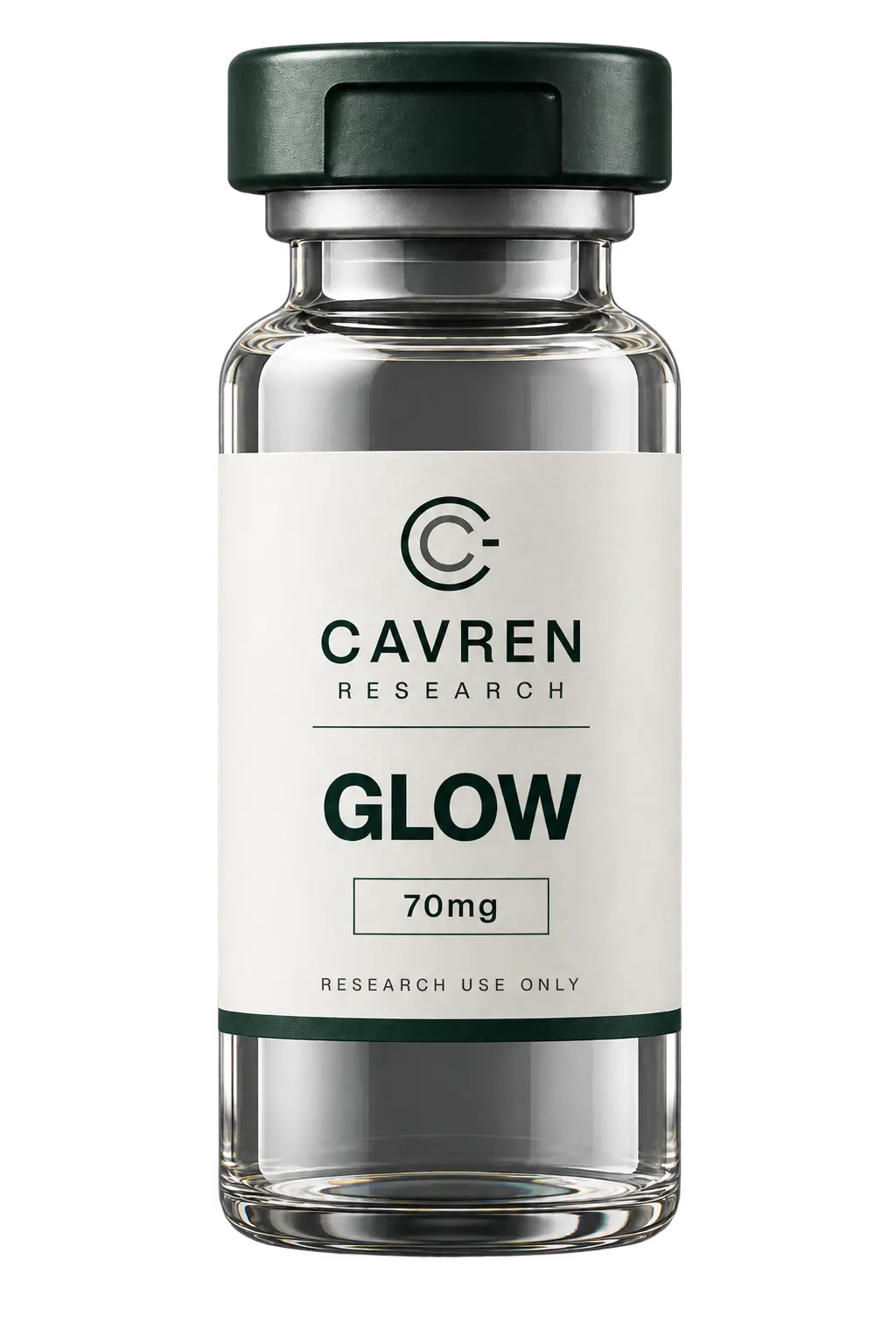 Cavren Research laboratory vial, GLOW, 70mg